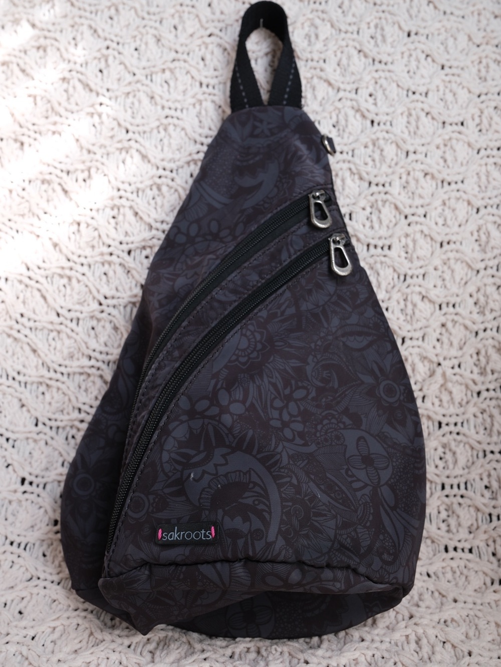 SAKROOTS Floral Sling Backpack Crossbody Travel Bag